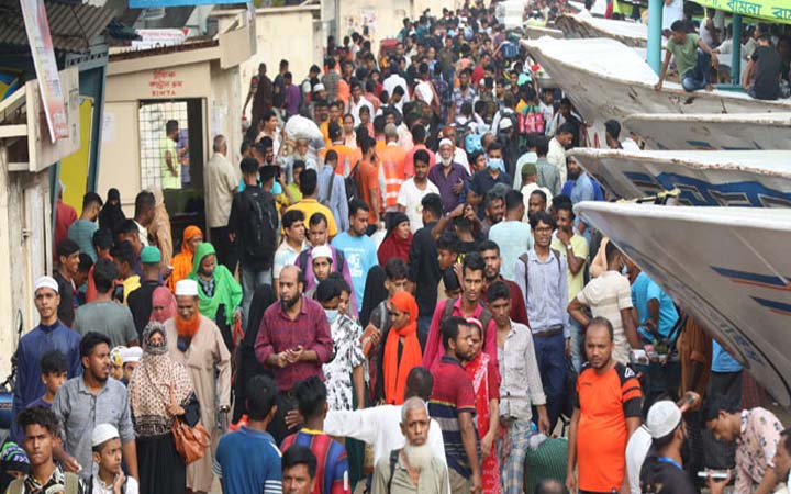 ঈদে ঢাকা ছাড়ছে মানুষ